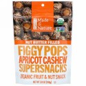 Made in Nature, Organic Figgy Pops, Apricot Cashew Supersnacks, 3.8 oz (108 g) (Discontinued Item)