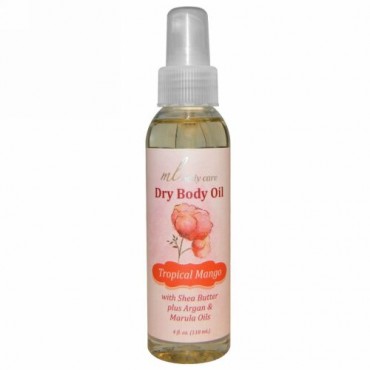 Madre Labs, Dry Body Oil、Tropical Mango、Light and Absorbs Fast with Argan & Marula Oils + Shea Butter、4 fl. oz. (118 mL) (Discontinued Item)