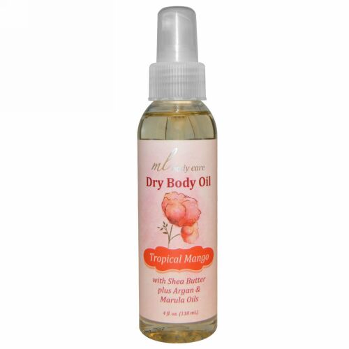 Madre Labs, Dry Body Oil、Tropical Mango、Light and Absorbs Fast with Argan & Marula Oils + Shea Butter、4 fl. oz. (118 mL) (Discontinued Item)