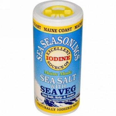 Maine Coast Sea Vegetables, シー・シーズニング、海塩と海藻、 1.5 オンス (43 g) (Discontinued Item)