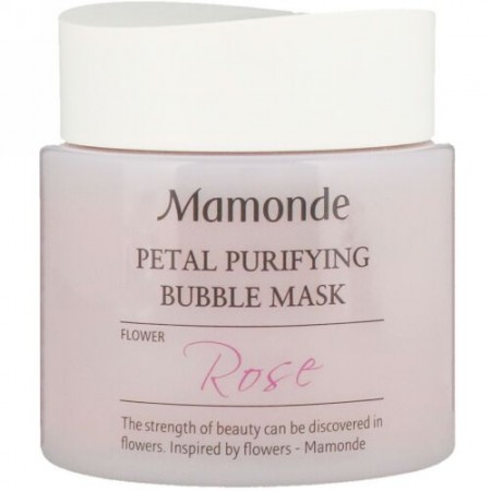 Mamonde, ペタルピュリファイング・バブルマスク、ローズ、100ml (Discontinued Item)
