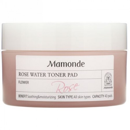 Mamonde, ローズウォータートナーパッド、40パッド (Discontinued Item)