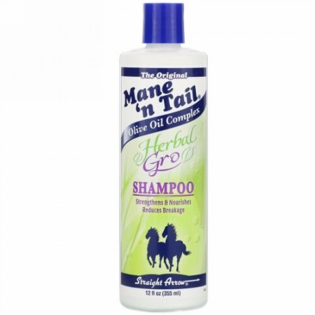 Mane 'n Tail, メインテイル, ハーバル･グロ･シャンプー, 12 fl oz (355 ml)