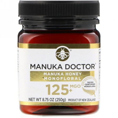Manuka Doctor, マヌカハニー モノフローラル、MGO 125+、250g（8.75オンス）