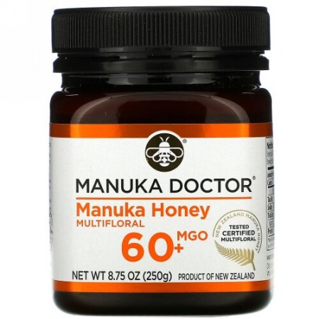 Manuka Doctor, マヌカハニーマルチフローラル、MGO 60+、250g（8.75オンス）