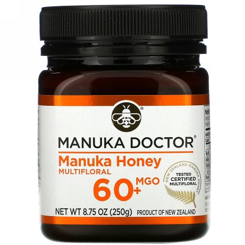 Manuka Doctor, マヌカハニーマルチフローラル、MGO 60+、250g（8.75オンス）