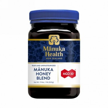 Manuka Health, マヌカハニーブレンド、MGO30+、500g（1.1ポンド）