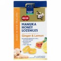Manuka Health, マヌカハニートローチ、MGO400＋、ジンジャー＆レモン味、トローチ15粒
