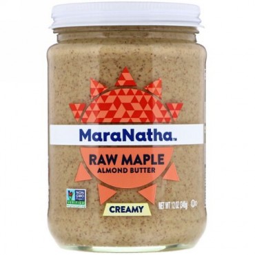 MaraNatha, Raw Maple Almond Butter, Creamy, 12 oz (340 g) (Discontinued Item)