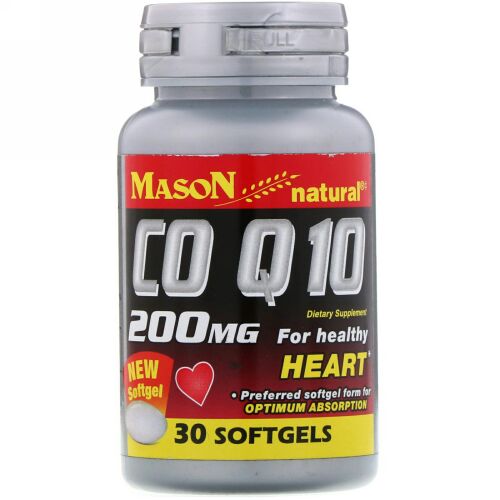 Mason Natural, COQ-10, 200 mg, 30 Softgels (Discontinued Item)