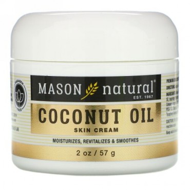 Mason Natural, Coconut Oil Skin Cream, 2 oz (57 g)