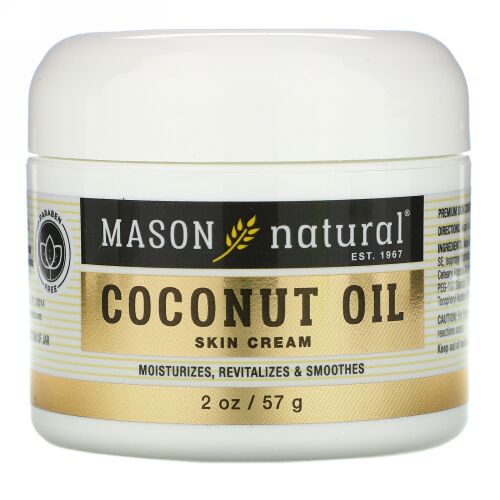 Mason Natural, Coconut Oil Skin Cream, 2 oz (57 g)