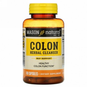 Mason Natural, コロン・ハーバルクレンザー, 100 カプセル