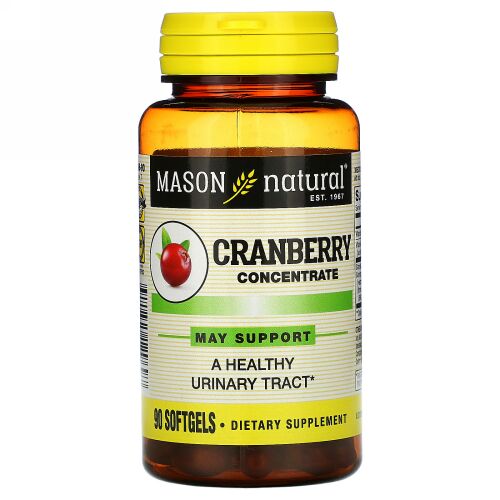 Mason Natural, Cranberry Concentrate, 90 Softgels