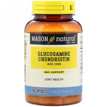 Mason Natural, Glucosamine Chondroitin, 100 Capsules  (Discontinued Item)