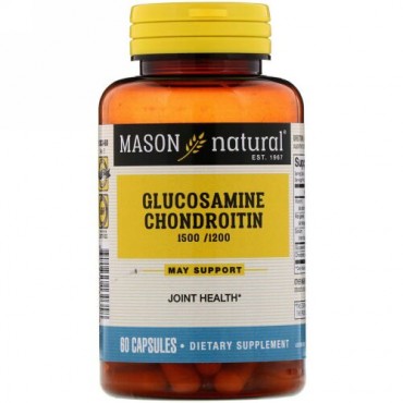 Mason Natural, Glucosamine Chondroitin, 60 Capsules  (Discontinued Item)