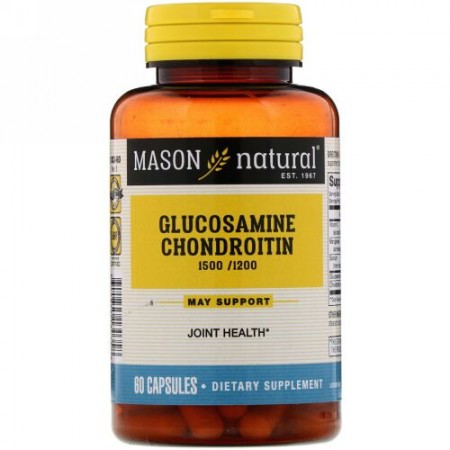 Mason Natural, Glucosamine Chondroitin, 60 Capsules  (Discontinued Item)