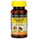 Mason Natural, ヘルシーキッズ プロバイオティクス、ファイバー、 60 チュアブル