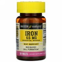 Mason Natural, Iron, 65 mg, 100 Tablets