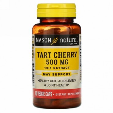 Mason Natural, タルトチェリー、500 mg、90ベジカプセル
