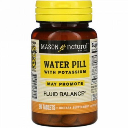Mason Natural, カリウム配合利尿剤、90錠