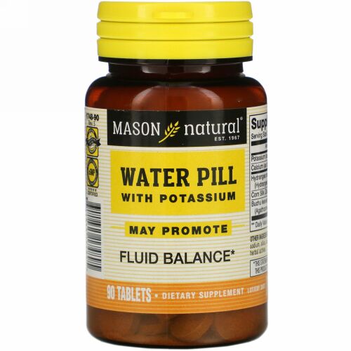 Mason Natural, カリウム配合利尿剤、90錠