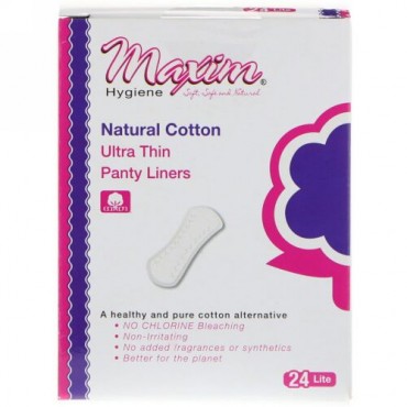 Maxim Hygiene Products, 極薄型パンティライナー, ライト, 24パンティーライナー