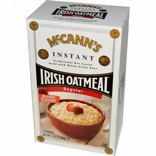 McCann's Irish Oatmeal, インスタントオートミール、 レギュラー、 12包、 各28g (Discontinued Item)