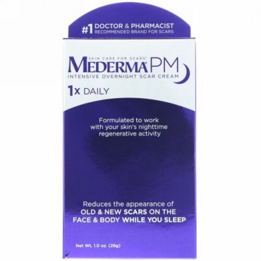 Mederma, PM、インテンシブ オーバーナイト スカー クリーム、28g（1.0 oz）