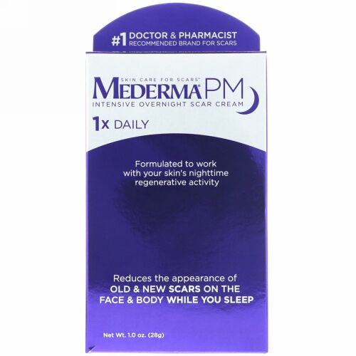 Mederma, PM、インテンシブ オーバーナイト スカー クリーム、28g（1.0 oz）