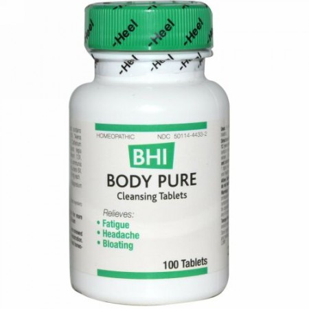 MediNatura, BHI、ボディーピュア、100錠