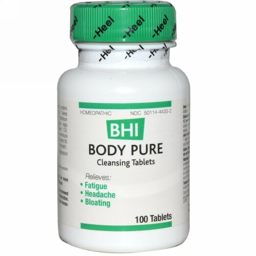 MediNatura, BHI、ボディーピュア、100錠