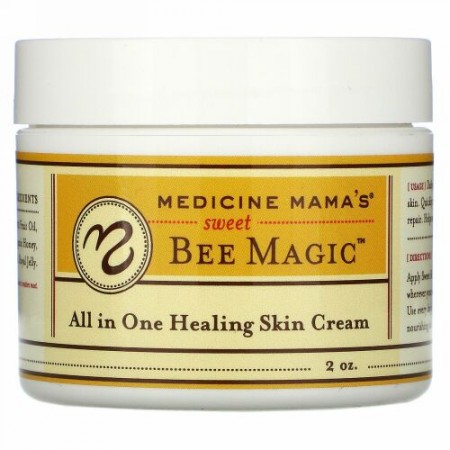 Medicine Mama's, スウィート･ビー･マジック、オールインワン･ヒーリング･スキンクリーム、2オンス