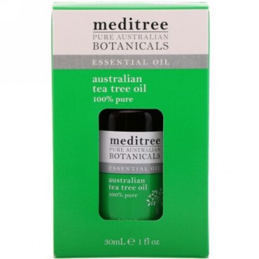 Meditree, ピュアオーストラリア産植物、100%ピュアオーストラリア産ティーツリーオイル、1液量オンス (30 ml) (Discontinued Item)