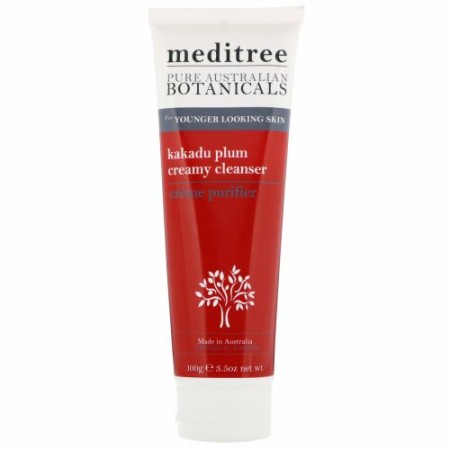Meditree, Pure Australian Botanicals、カカドゥプラムクリーミークレンザー、より若く見える肌に、3.5 oz (100 g) (Discontinued Item)