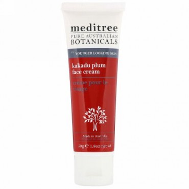 Meditree, ピュアオーストラリアン・ボタニカル、カカドゥプラム顔用クリーム、若々しい肌に、1.8 oz (50 g) (Discontinued Item)