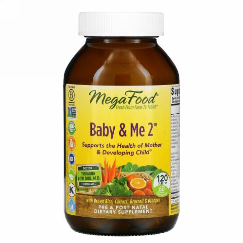 MegaFood, ベビー・アンド・ミー 2、120粒