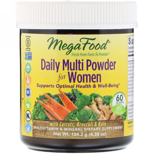 MegaFood, Daily Multi Powder for Women, 60 Scoops (Discontinued Item)