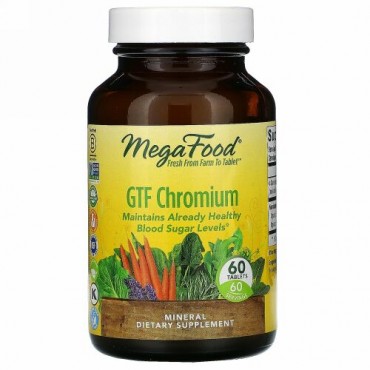 MegaFood, GTFクロム、60粒