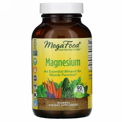 MegaFood, マグネシウム、90粒