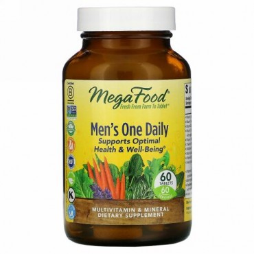 MegaFood, 男性用ワンデイリー、60粒