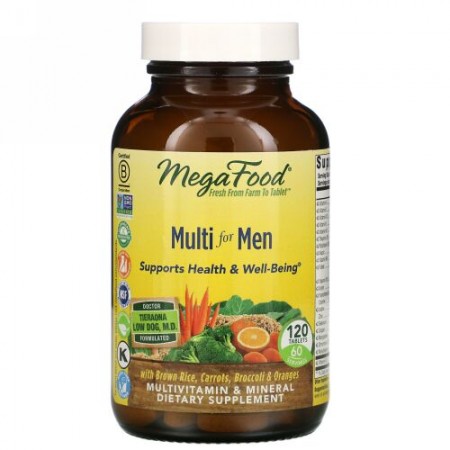 MegaFood, 男性用マルチ、120粒