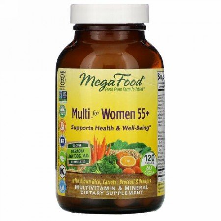 MegaFood, 55歳からの女性用マルチ、120粒
