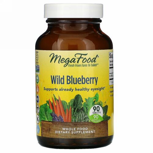 MegaFood, ワイルドブルーベリー、90粒