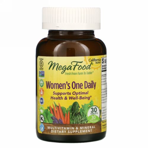 MegaFood, 女性用ワンデイリー、30粒