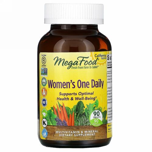 MegaFood, 女性用ワンデイリー、90粒