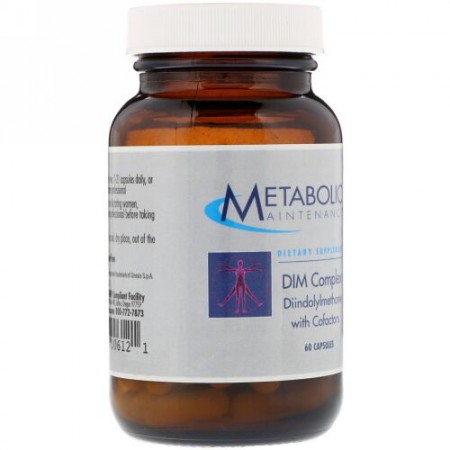 Metabolic Maintenance, DIMコンプレックス, Diindolylmethane with CoFactors, 60カプセル