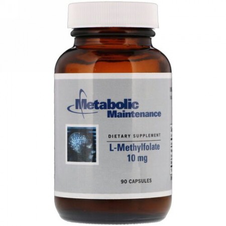Metabolic Maintenance, L-メチルフォレート、10 mg, カプセル90粒