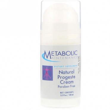 Metabolic Maintenance, ナチュラル プロゲステロン クリーム、100ml（3.5fl oz）
