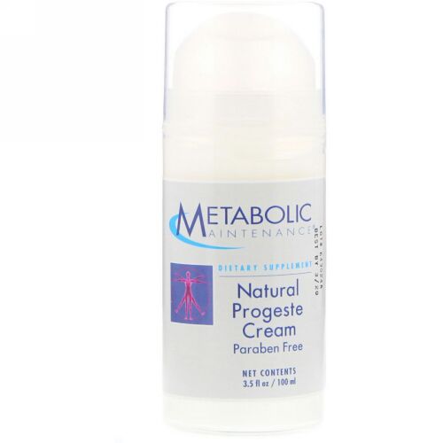 Metabolic Maintenance, ナチュラル プロゲステロン クリーム、100ml（3.5fl oz）